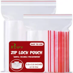 2.5x3.5 ZIP Lock Plastic Bags(100 pieces)