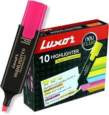 Highlighter Box Pink Color (10 Pcs)
